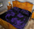 Hawaii Head Hammer Shark Hibiscus Purple Quilt Bed Set - Polynesian Pride