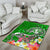 Tonga Area Rug - Turtle Plumeria (Green) - Polynesian Pride