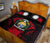 Nauru Polynesian Quilt Bed Set Hibiscus Red - Polynesian Pride