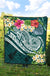 American Samoa Polynesian Premium Quilt - Summer Plumeria - Polynesian Pride