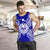 French Polynesia Polynesian Men Tank Top Map Blue - Polynesian Pride