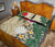 Nauru Polynesian Quilt Bed Set - Hibiscus Turtle Tattoo Beige - Polynesian Pride