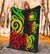 Samoa Polynesian Premium Blanket - Reggae Tentacle Turtle - Polynesian Pride