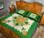 Hawaiian Quilt Bed Set Pineapple Pattern - Green - Polynesian Pride