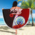 Federated States Of Micronesia Beach Blanket - Coat Of Arm With Hibiscus - Polynesian Pride