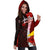 Tokelau Polynesian Hoodie Dress - Coat Of Arm With Hibiscus - Polynesian Pride