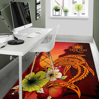 Samoa Custom Personalised Area Rugs - Tribal Tuna Fish - Polynesian Pride