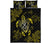 Hawaii Polynesian Turtle Quilt Bed Set Flow Of Turtle Yellow Black - Polynesian Pride