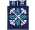 Hawaiian Quilt Bed Set Royal Pattern - Dark Blue Blue - Polynesian Pride