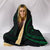 Cook Islands Hooded Blanket - Green - Frida Style - Polynesian Pride