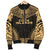 Cook Islands Polynesian Chief Men's Bomber Jacket - Gold Version - Polynesian Pride