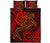 Tahiti Quilt Bed Set - Red Shark Polynesian Tattoo - Polynesian Pride