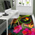 YAP Polynesian Personalised Area Rug - Hibiscus and Banana Leaves - Polynesian Pride