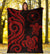 Chuuk Micronesian Premium Blanket - Red Tentacle Turtle - Polynesian Pride