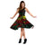 Fiji Polynesian Midi Dress - Turtle Hibiscus Reggae - Polynesian Pride