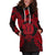 Niue Polynesian Hoodie Dress Map Red - Polynesian Pride