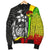 Tonga Micronesia Men's Bomber Jackets Reggae - Turtle With Hook - Polynesian Pride