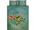 Hibiscus Turtle Swimming Quilt Bed Set Green - Polynesian Pride