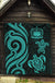 Samoa Premium Quilt - Turquoise Tentacle Turtle - Polynesian Pride