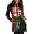 Fiji Hoodie Dress - Fiji Flag Hibiscus - Polynesian Pride