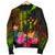 Kosrae Polynesian Personalised Men's Bomber Jacket - Hibiscus and Banana Leaves - Polynesian Pride