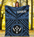 Kosrae Premium Blanket - Kosrae Flag In Polynesian Tattoo Style (Blue) - Polynesian Pride