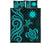 Nauru Quilt Bed Set - Turquoise Tentacle Turtle - Polynesian Pride