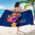 Tahiti Polynesian Sarong - Floral With Seal Blue - Polynesian Pride