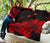 Hawaii Hibiscus Black And Red Premium Quilt - Polynesian Pride