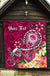 FSM Custom Personalised Premium Quilt - Turtle Plumeria (PINK) - Polynesian Pride