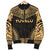 Tuvalu Polynesian Chief Men's Bomber Jacket - Gold Version - Polynesian Pride