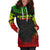 Kanaka Maoli Women's Hoodie Dress - Polynesian Reggae Chief - Polynesian Pride