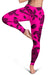 Polynesian Turtle Palm And Sea Pebbles Pink Hawaii Women's Legging AH - Polynesian Pride