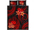 Samoa Polynesian Quilt Bed Set - Red Plumeria - Polynesian Pride