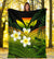 Kanaka Maoli (Hawaiian) Premium Blanket, Polynesian Plumeria Banana Leaves Reggae - Polynesian Pride