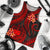 Samoa Polynesian Men Tank Top - Red Plumeria - Polynesian Pride