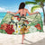 Hawaii Turtle Flowers Coconut Tree Leaf Sarong - Polynesian Pride