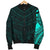 Maori Samoan Tattoo Men Bomber Jacket Turquoise Version - Polynesian Pride