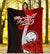 Marshall Islands Polynesian Premium Blanket - Coat Of Arm With Hibiscus - Polynesian Pride