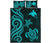 Papua New Guinea Quilt Bed Set - Turquoise Tentacle Turtle - Polynesian Pride