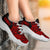 Hawaii White Chunky Sneakers Red - Circle Style - Polynesian Pride