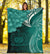 Samoa Custom Personalised Premium Blanket - Samoa Seal Wave Style (Green) - Polynesian Pride