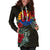 Tahiti Hoodie Dress - Tahiti Flag Hibiscus - Polynesian Pride