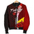 Tokelau Polynesian Men's Bomber Jacket - Coat Of Arm With Hibiscus - Polynesian Pride