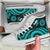 American Samoa High Top Shoes - Turquoise Tentacle Turtle - Polynesian Pride