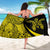 Turtle Hibiscus Polynesian Sarong Yellow - Circle Style - Polynesian Pride