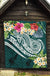 American Samoa Polynesian Premium Quilt - Summer Plumeria - Polynesian Pride