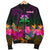 Tuvalu Men's Bomber Jacket - Summer Hibiscus - Polynesian Pride