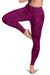 Polynesian Lauhala Mix Pink Hawaii Women's Legging AH - Polynesian Pride