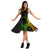 Hula Girl And Turtle Hibiscus Midi Dress - Polynesian Pride